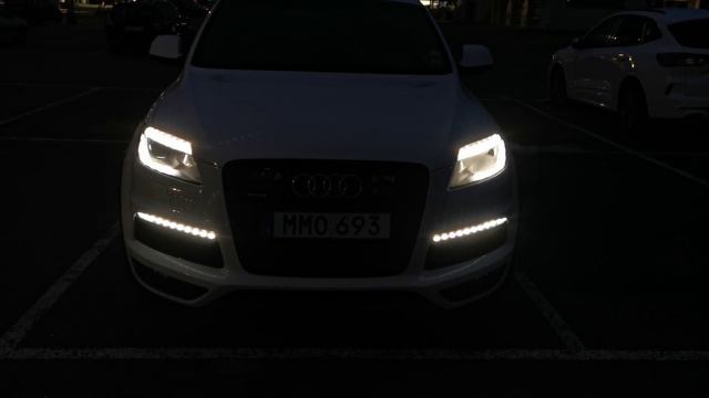 Audi Q7 S line 2011 LED DRL Daytime Running Lights смотреть онлайн