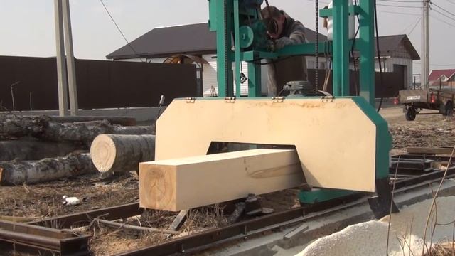 Распиловка осины на пилораме тайга т-2 смотреть онлайн
