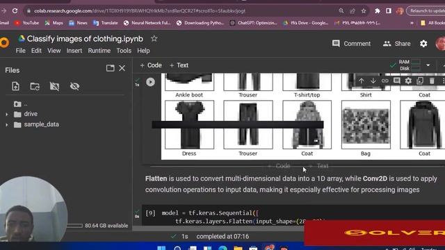Classification of clothing using Fashion MNIST dataset like "Hello world" Programming Language смотреть онлайн