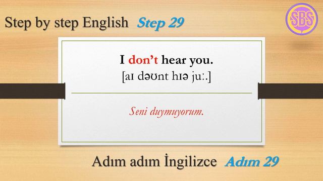 Geniş Zaman (Olumsuz)-Present Simple Negatives (Adım 29) смотреть онлайн