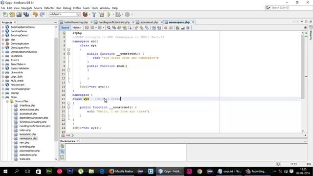 16 OOPS concepts in PHP Namespace in PHP Part 15 YouTube смотреть онлайн