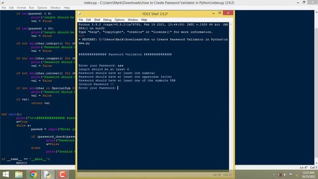 How to Create Password Validator in Python смотреть онлайн