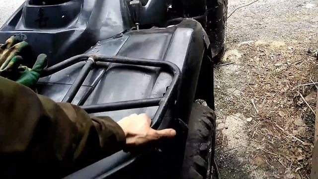 Stels 700D проект DROVA часть 34 Снова тормоза клепаем пластик руль смотреть онлайн