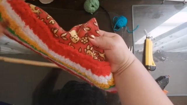 Коврик из вязальных ниток смотреть онлайн