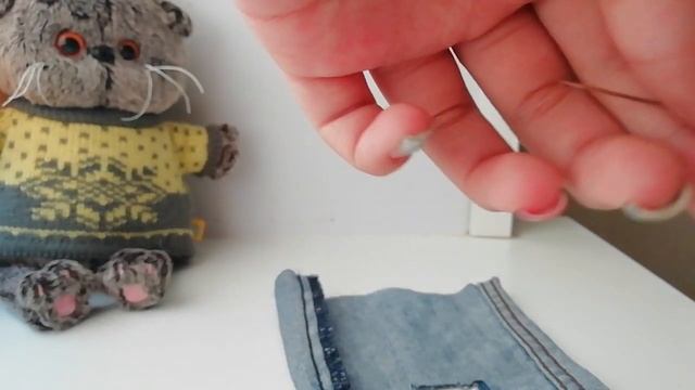 Как сделать штаны для котёнка Басика (Мишы)