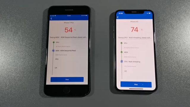 Iphone XS Vs Iphone 7 Plus Antutu Benchmark Test