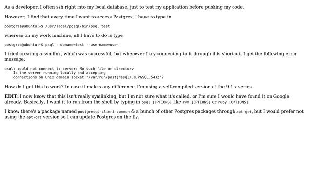 Ubuntu: Creating symlink for Postgres (2 Solutions!!) смотреть онлайн