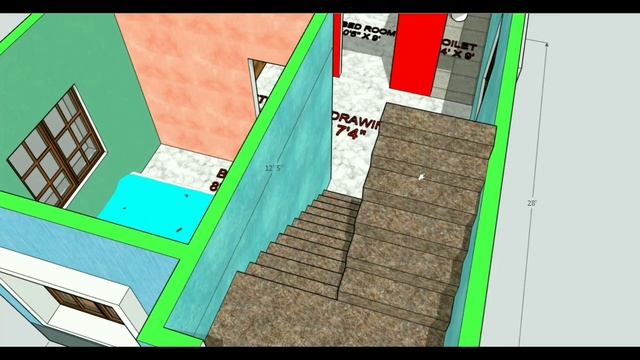 16x28 House Plan || 16x28 Ghar ka Naksha || 16*28 house design || 450 Sqft смотреть онлайн