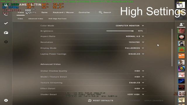 CSGO: Ryzen 7 5700x + GTX 1650 l Low and High Settings смотреть онлайн