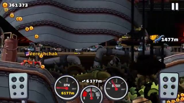 Hill Climb Racing 2 - 9283 meters SUPER DIESEL in PATCHWORK PLANT Walkthrough смотреть онлайн
