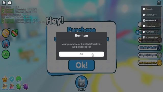 I Hatched The First Huge Rainbow Santa Paws! (Pet Sim X Update)