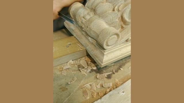 Резьба по дереву,изделие после чпу станка. wood carving. CNC. смотреть онлайн