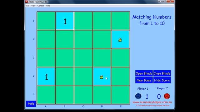 Number Recognition Match It game for the Interactive Whiteboard (or computer) смотреть онлайн