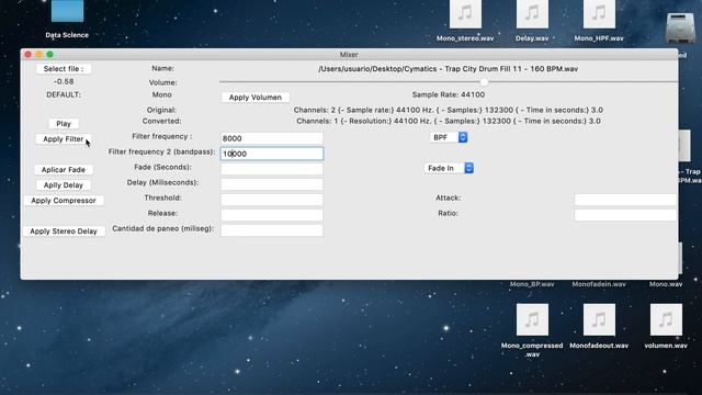 Audio Interface with Python Tkinter, Drakify, Librosa and Wave смотреть онлайн
