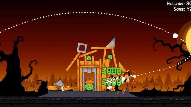 Angry Birds Seasons 1.4.0 Trick-or-Treat Three Stars Level 1-14 смотреть онлайн