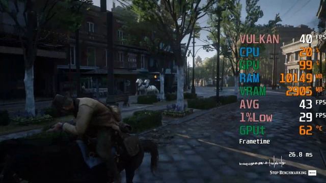 GeForce GTX 1050 ti -- Intel Core i5-10400F -- Red Dead Redemption 2 Benchmark смотреть онлайн