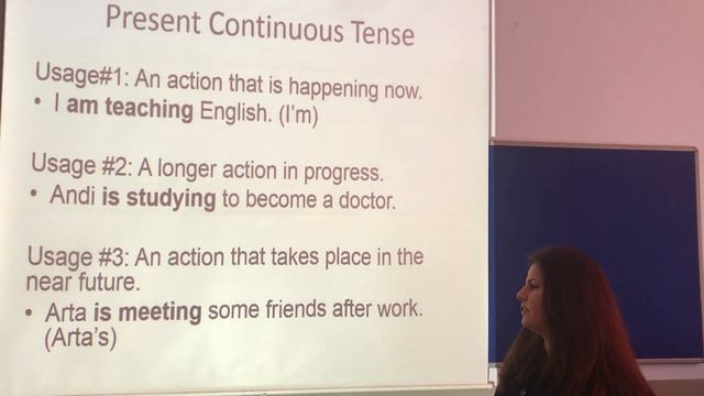 PRESENT CONTINUOUS TENSE смотреть онлайн