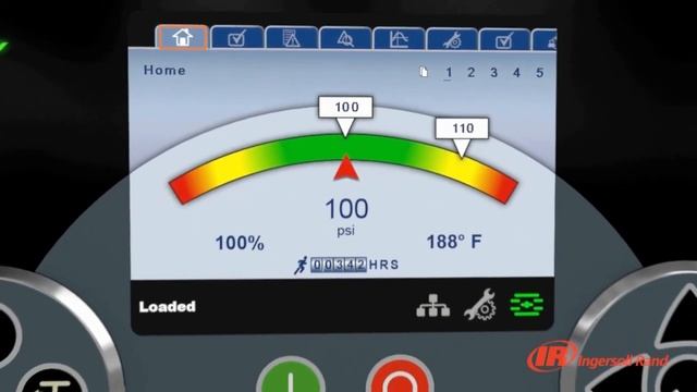 Обзор панели управления компрессором контроллер Xe-145M от компании Ingersoll Rand серии R смотреть онлайн