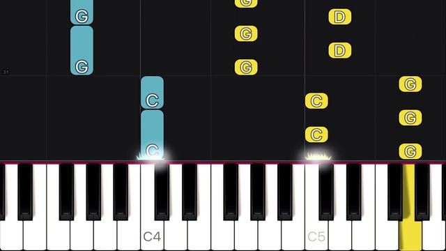 Geometry Dash - Level 1 - Stereo Madness | EASY Piano Tutorial смотреть онлайн