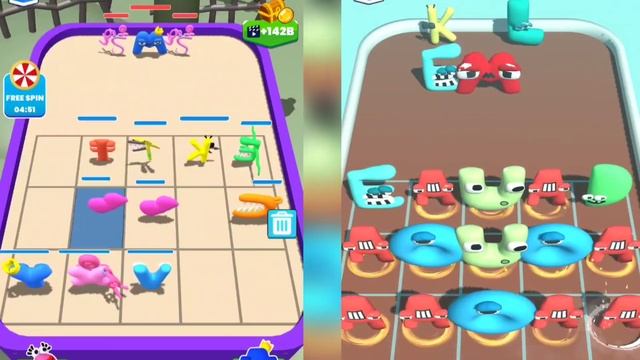 Merge 'ALPHABET LORE RUN VS MERGE MONSTER ALPHABET RAINBOW' Merge Battles, Number Lore смотреть онлайн