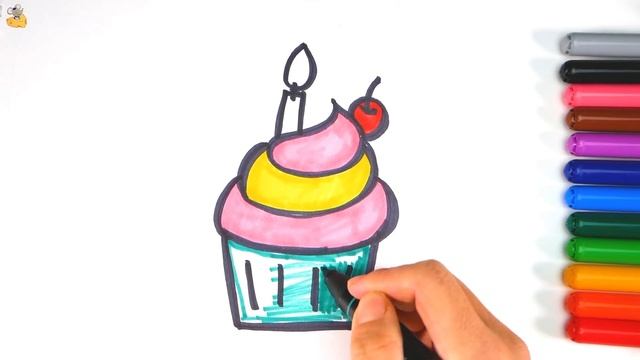 Glitter Makeup Set Coloring and Drawing Painting for Kids | Coloring Videos смотреть онлайн