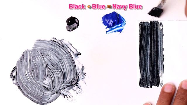 Mixing Blue And Black - What Color Make Blue And Black - Mix Acrylic Colors смотреть онлайн