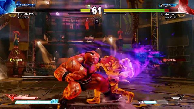 快打旋風5 Street Fighter 5 ZANGIEF VS ED，最後老桑的EX空抓距離超遠 смотреть онлайн