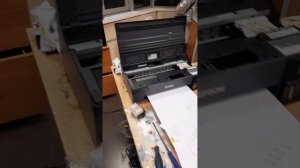 Epson l18050 меняем манифолд и демферы. Разбираем принтер. Точно для ДТФ?