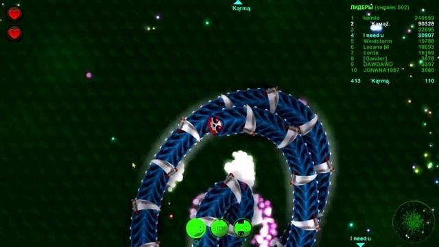 Kaк получить 20(ХХ) лигу за 1 день (24ч) , Гайд Wormax.io #42. смотреть онлайн