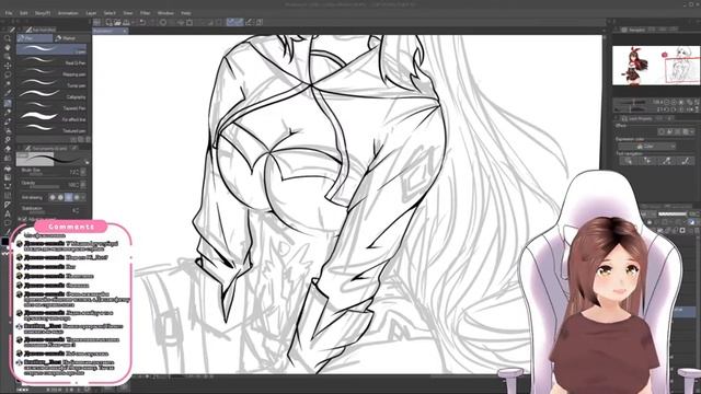 Продолжаю рисовать шапку для канала Hikari-chan [Vtuber] смотреть онлайн