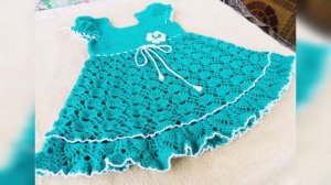 Платья для девочек спицами и крючком
