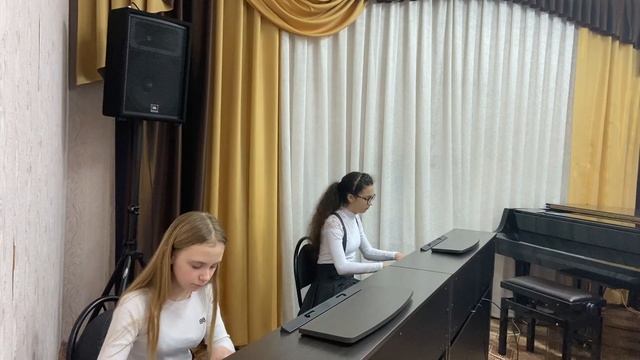 уч.номер 0302-3-ввсз фортепианный дуэт Татова Софья-Уланова Мария смотреть онлайн