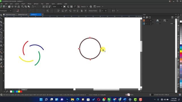 Nodes | Break Apart | Line CorelDraw 2020 смотреть онлайн