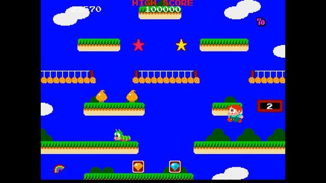 Bubble Bobble: featuring Rainbow Islands ... (PS1) Gameplay смотреть онлайн