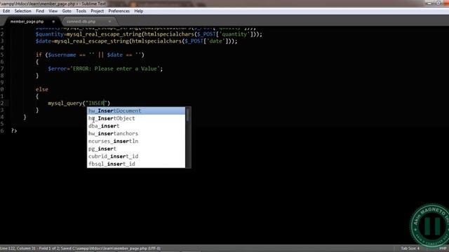 19 – Creating database tables in database, creating a connection file to database b смотреть онлайн