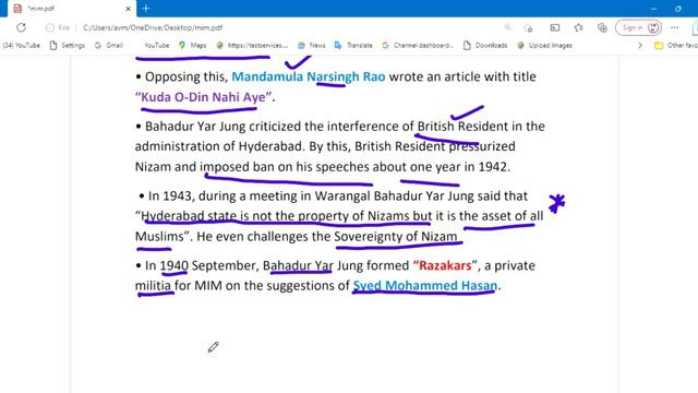 Telangana History & Movement ll Mattehadul Islamic Muslimin ll Razakers ll Kasim Razvi смотреть онлайн
