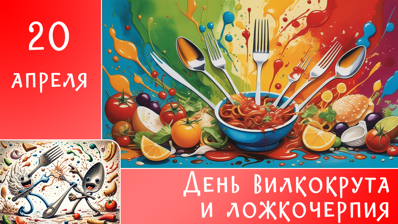 20 апреля День вилкокрута и ложкочерпия. Прикольное видео. смотреть онлайн