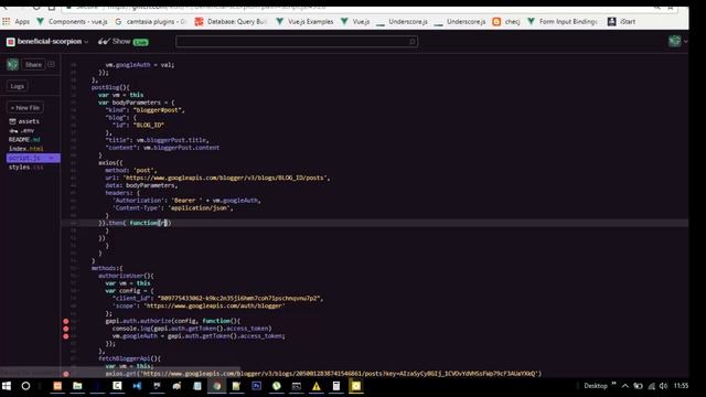 Google Blogger Api CRD using vuejs смотреть онлайн