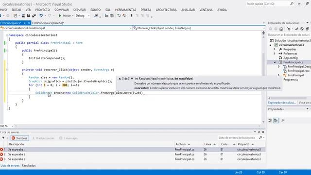 visual studio 2012 c#: CIRCULOS ALEATORIOS смотреть онлайн