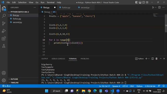 7) For Loop, While Loop and String Handling in Python смотреть онлайн