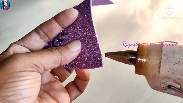 DIY Christmas decor Angel/Christmas ornament Tutorial/Glitter foam sheet craft/Foamiran/Art & Craft смотреть онлайн