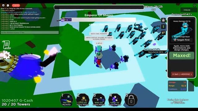 How to Beat Normal Mode Solo (Geometry Defense Roblox) (now my idea!) смотреть онлайн