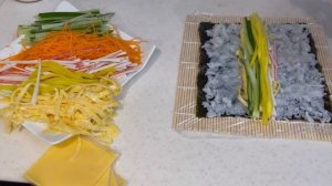 Как приготовить кимбап (кимпап, кимпаб) дома. Корейские роллы. Корейская кухня. Кимбап рецепт.