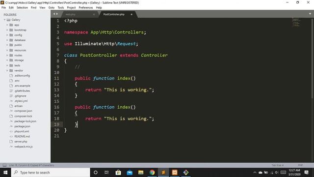 Laravel 7 Ep-6 (Controllers in Laravel in Urdu/Hindi) смотреть онлайн