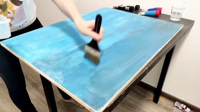 Как нарисовать фон для картины акрилом. смотреть онлайн