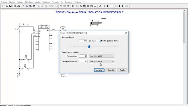 Electroneumática circuito Grafcet secuencia A+ A- monoestable смотреть онлайн