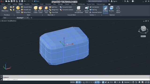 AutoCAD 2022 3D mesh Modeling | PART-24 | AutoCAD 3D tutorial in Tamil смотреть онлайн