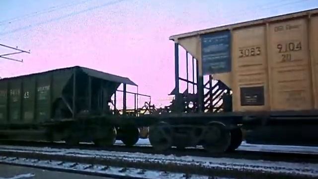 16.11.2011. '2ТЭ116-1090' с машинами 'СС1М', 'СЧ600-027' и 'УТМ-1М-017'. смотреть онлайн