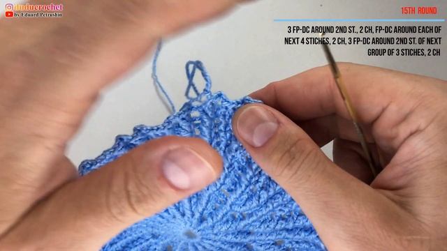 Салфетка крючком, Каролина, 11-20 смотреть онлайн