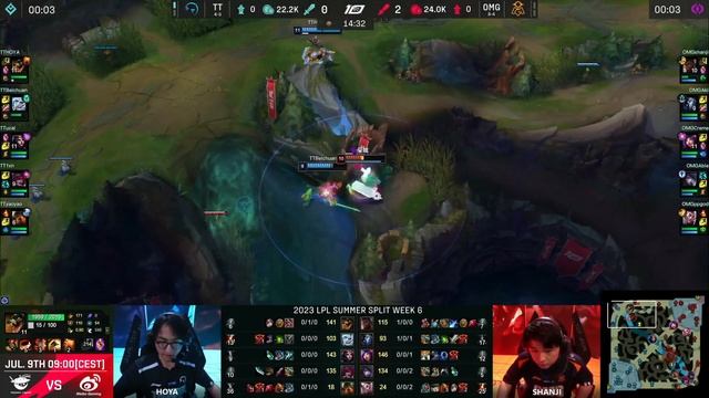 OMG vs TT - Game 2 | Week 6 Day 6 LPL Summer 2023 | Oh My God vs TT G2 (ESS Reacts) смотреть онлайн